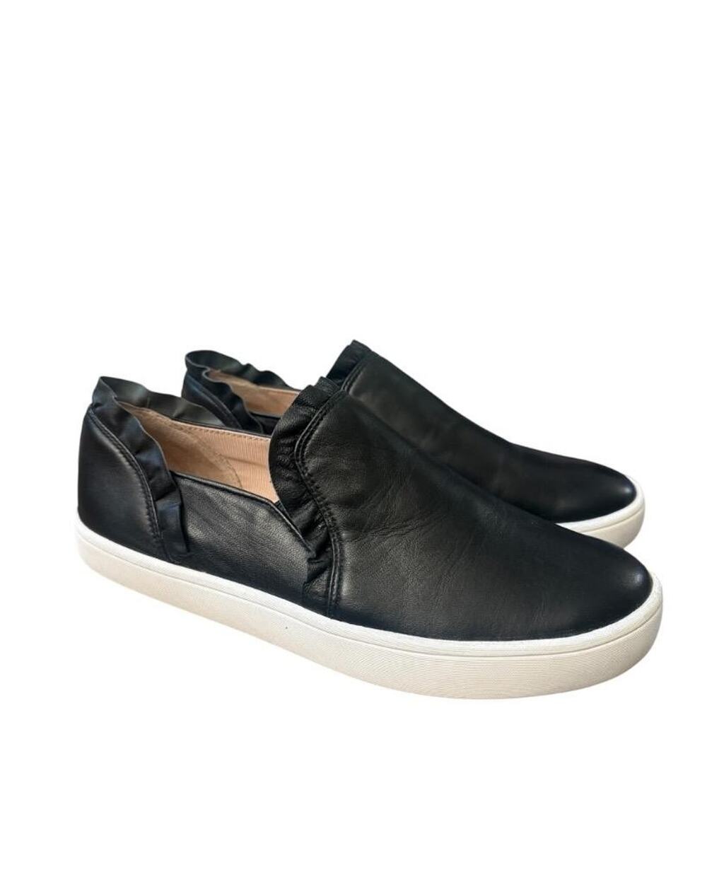 Kate Spade New York Lilly Black Leather Slip On Sneaker Women size 7
